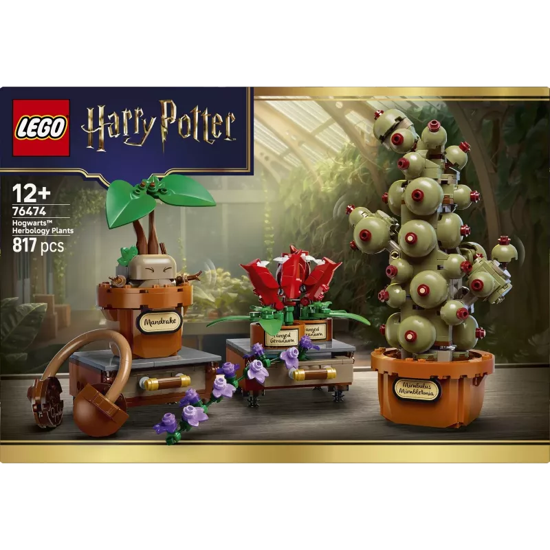 LEGO Harry Potter 76474 Hogvartso Augalija Žolelių Pasaulis (817 dalių)
