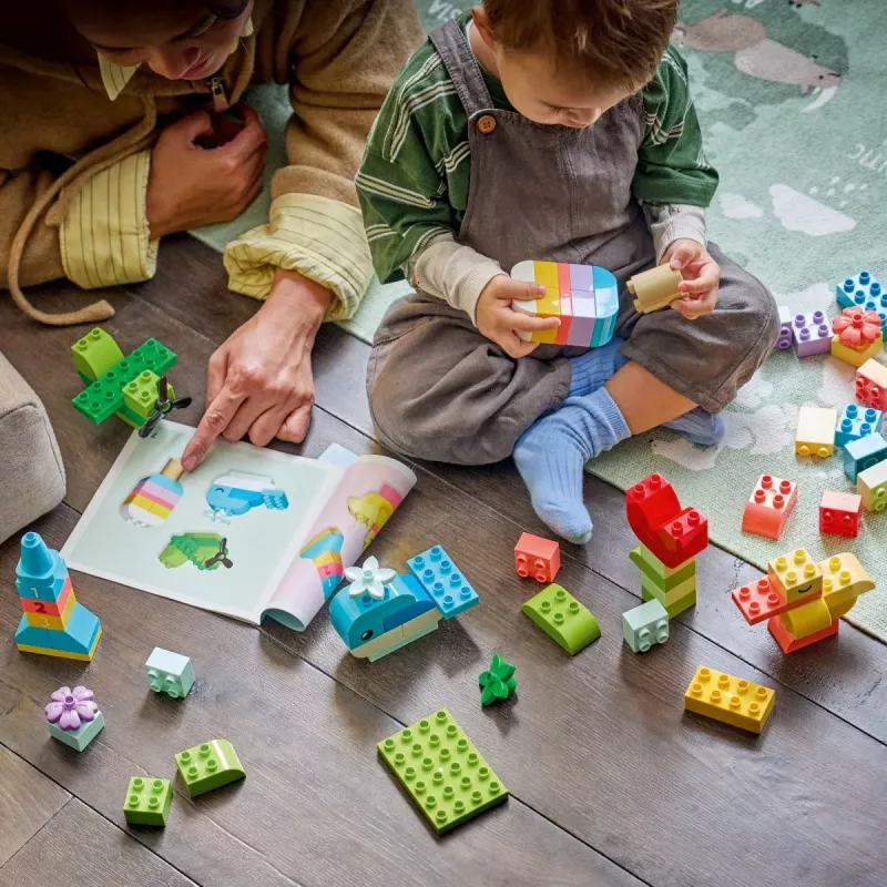 LEGO DUPLO 10479 Spalvinga kūrybos dėžutė (80 dalių)