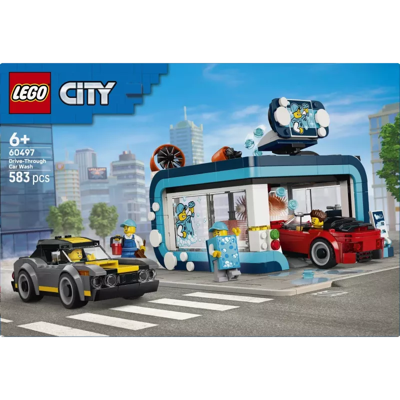LEGO City 60497 Pravažiuojama automobilių plovykla (583 detalės)