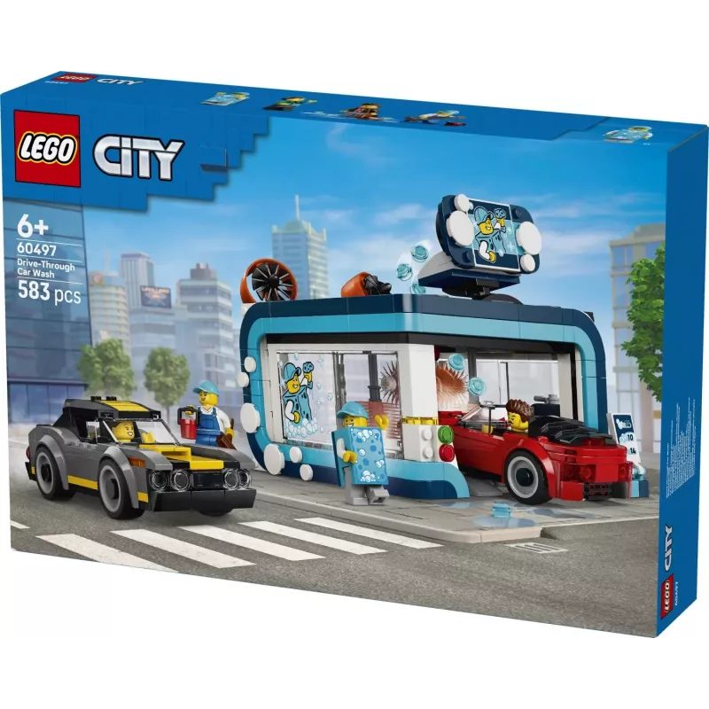 LEGO City 60497 Pravažiuojama automobilių plovykla (583 detalės)