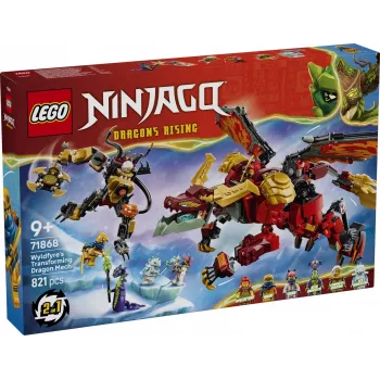LEGO NINJAGO 71868 Wyldfyre transformuojantis drakono mech (821 dalių)