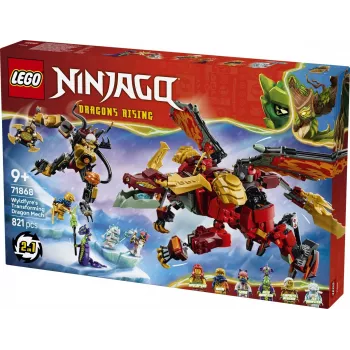 LEGO NINJAGO 71868 Wyldfyre transformuojantis drakono mech (821 dalių)
