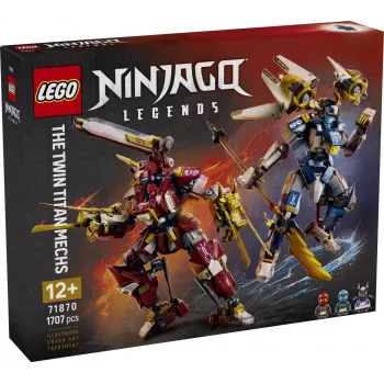 LEGO NINJAGO 71870 Dvynių titanų mechai (1707 dalių)