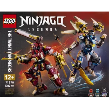 LEGO NINJAGO 71870 Dvynių titanų mechai (1707 dalių)