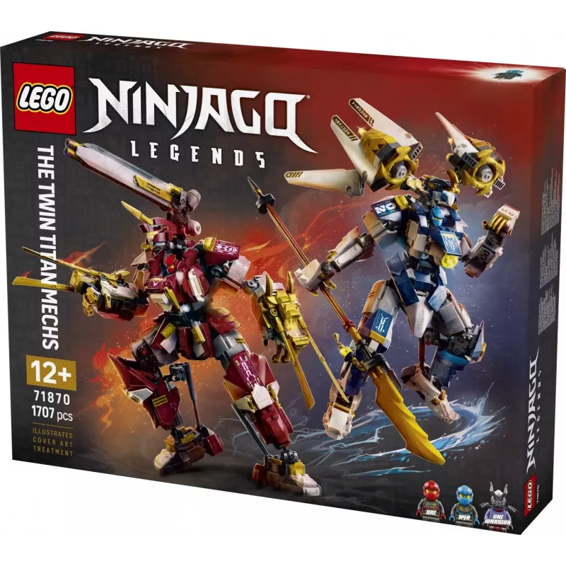 LEGO NINJAGO 71870 Dvynių titanų mechai (1707 dalių)