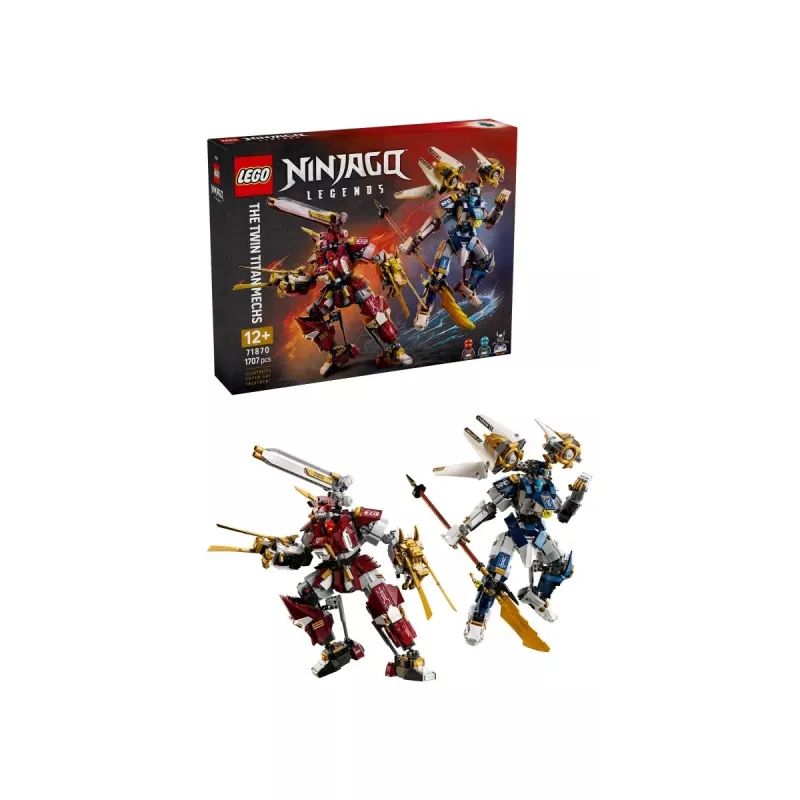 LEGO NINJAGO 71870 Dvynių titanų mechai (1707 dalių)
