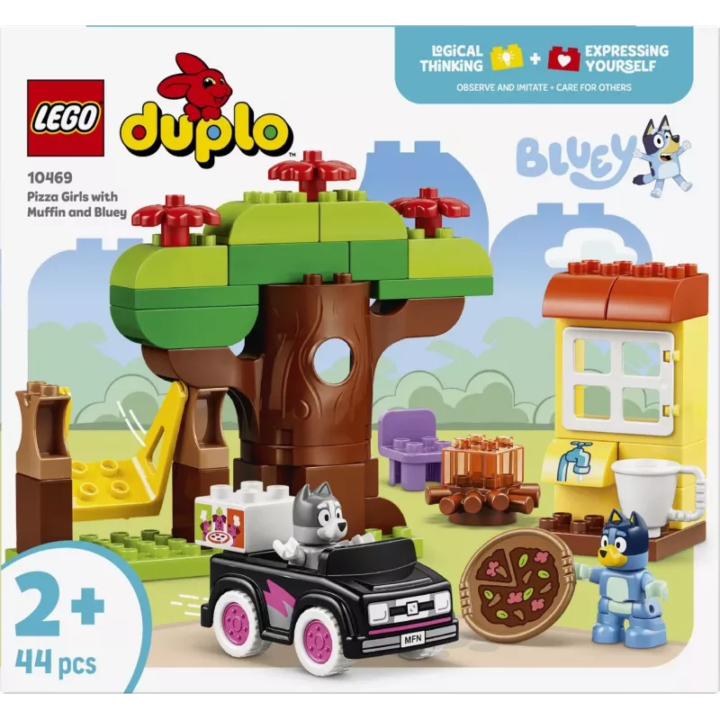LEGO DUPLO Bluey 10469 Muffin ir Bluey picos kepykla (44 dalių)