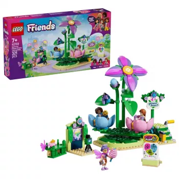 LEGO Friends 42702 Sukasi gėlių ir fėjų arbatos puodelių karuselė (321 vnt.)
