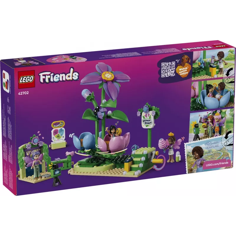 LEGO Friends 42702 Sukasi gėlių ir fėjų arbatos puodelių karuselė (321 vnt.)