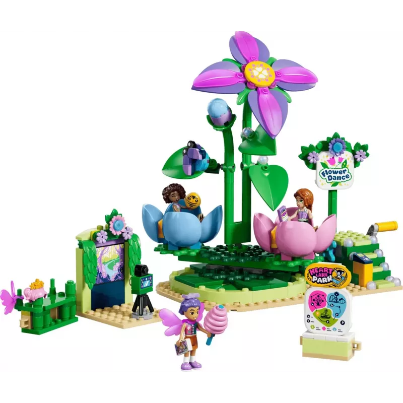 LEGO Friends 42702 Sukasi gėlių ir fėjų arbatos puodelių karuselė (321 vnt.)