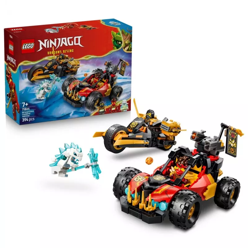 LEGO NINJAGO 71864 Kaino ir Kolio jungiamos transporto priemonės (394 dalių)