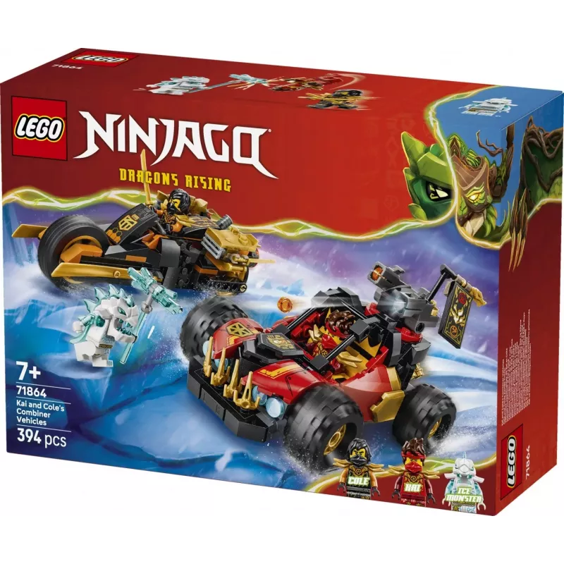 LEGO NINJAGO 71864 Kaino ir Kolio jungiamos transporto priemonės (394 dalių)