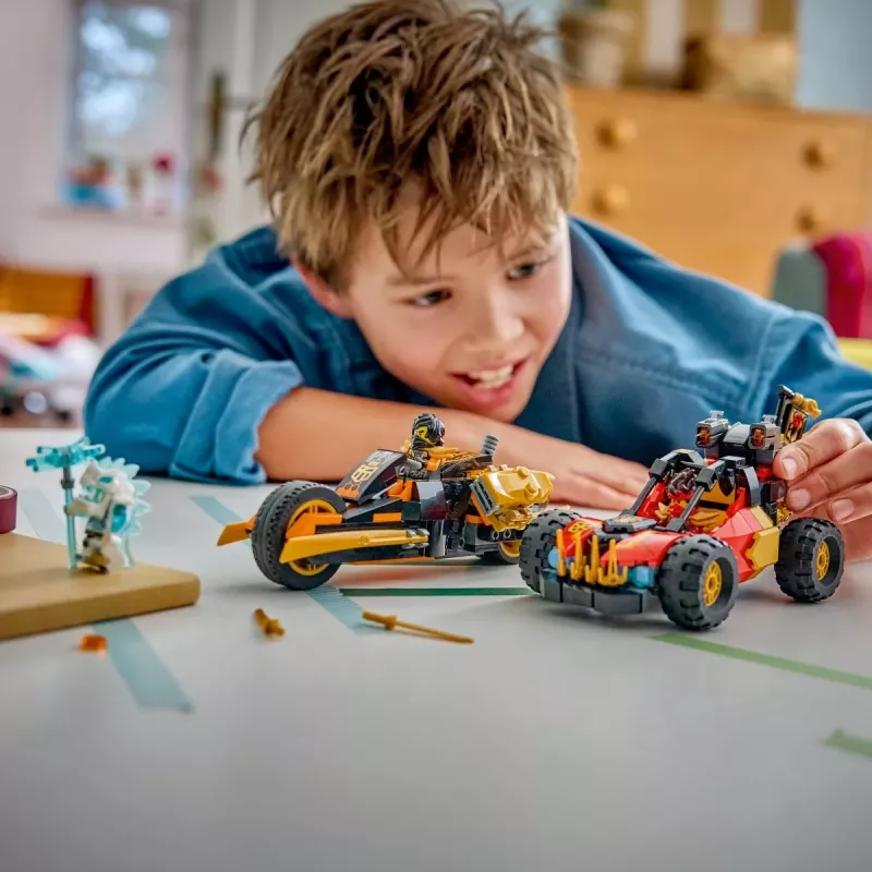 LEGO NINJAGO 71864 Kaino ir Kolio jungiamos transporto priemonės (394 dalių)