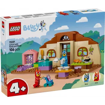 LEGO Bluey 11221 Mokyklos komplektas su Rusty ir Bluey (106 dalių)