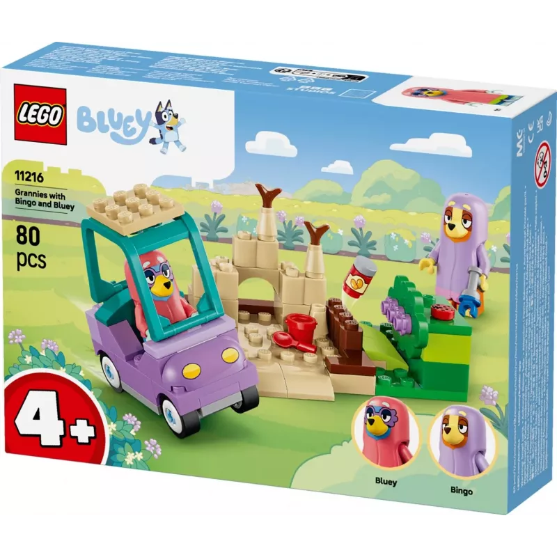 LEGO Bluey 11216 Močiutės su Bingo ir Bluey (80 dalių)