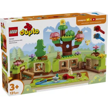 LEGO DUPLO 10480 Atradimų miškas su laukiniais gyvūnais (131 detalė)