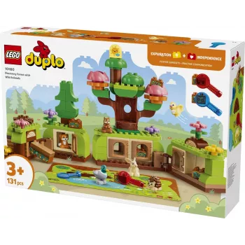 LEGO DUPLO 10480 Atradimų miškas su laukiniais gyvūnais (131 detalė)