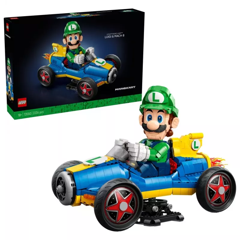 LEGO Super Mario 72050 Mario Kart – Luigi & Mach 8 (2234 dalių)