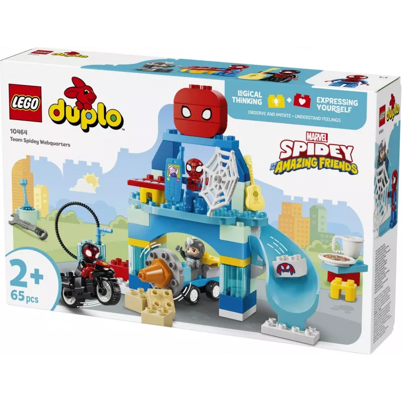 LEGO DUPLO Marvel 10464 Team Spidey Webquarters (65 dalių)