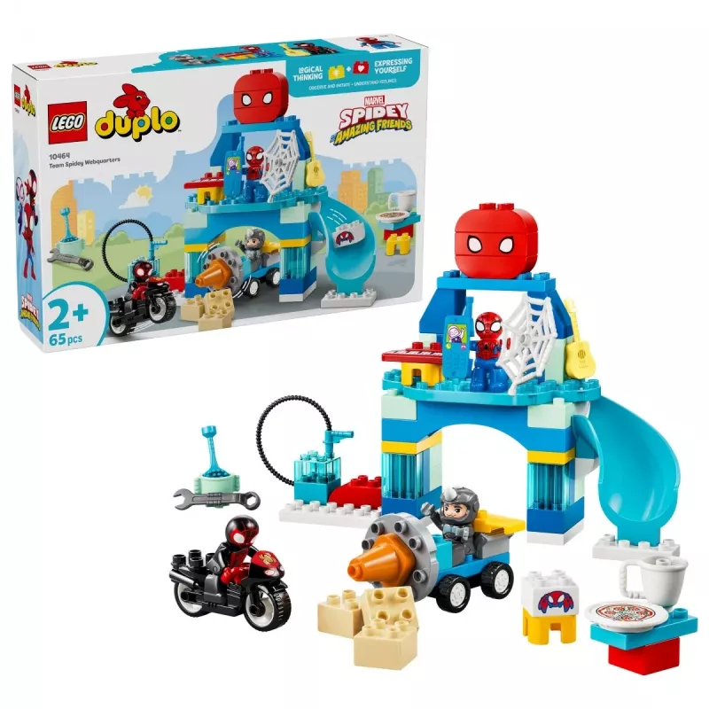 LEGO DUPLO Marvel 10464 Team Spidey Webquarters (65 dalių)