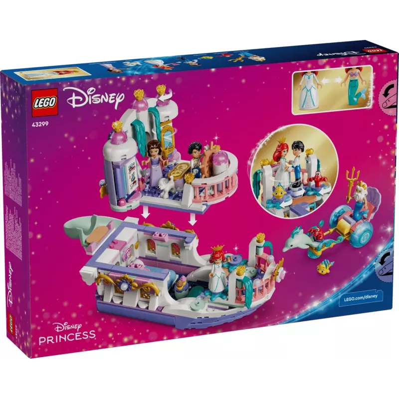 LEGO Disney 43299 Arielio karališkasis vestuvių laivas (519 dalių)