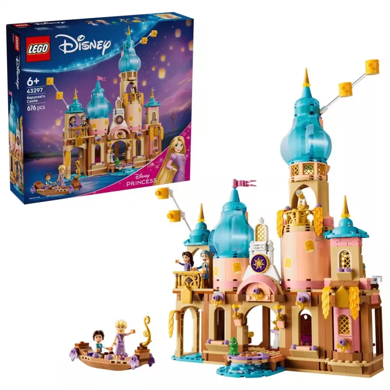 LEGO Disney 43297 Rapunzelės pilis (676 dalių)