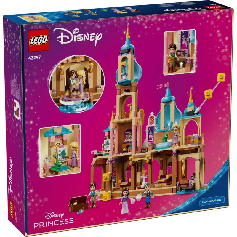 LEGO Disney 43297 Rapunzelės pilis (676 dalių)