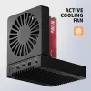 AXAGON ADSA-M2C44 USB4 40Gbps 4 vietų M.2 NVMe SSD Dockavimo stotelė su nepriklausoma disko kopijavimo funkcija, aliuminis, aktyvus aušinimas