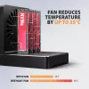 AXAGON ADSA-M2C44 USB4 40Gbps 4 vietų M.2 NVMe SSD Dockavimo stotelė su nepriklausoma disko kopijavimo funkcija, aliuminis, aktyvus aušinimas