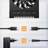 AXAGON ADSA-M2C44 USB4 40Gbps 4 vietų M.2 NVMe SSD Dockavimo stotelė su nepriklausoma disko kopijavimo funkcija, aliuminis, aktyvus aušinimas