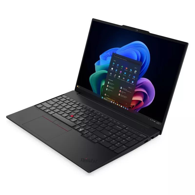 Lenovo ThinkPad E16 Gen 4 16 inch WUXGA verslo nešiojamas kompiuteris Intel Core Ultra 5 325 16GB DDR5 512GB SSD Intel Graphics Windows 11 Pro Juodas (QWERTZ)