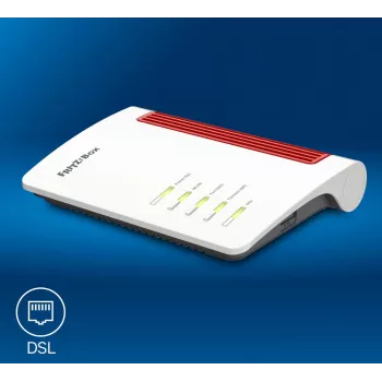 AVM FRITZ!Box 7630 Wi-Fi 7 DSL maršrutizatorius, dviejų juostų, iki 3 600 Mbit/s, 2.5 GbE WAN, DECT