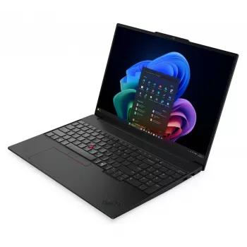 Lenovo ThinkPad E16 Gen 4 21YC000QGE verslo nešiojamas kompiuteris, Intel Core Ultra 7 355, 16 colių WUXGA, 16GB DDR5, 512GB SSD, Windows 11 Pro, vokiška QWERTZ klaviatūra