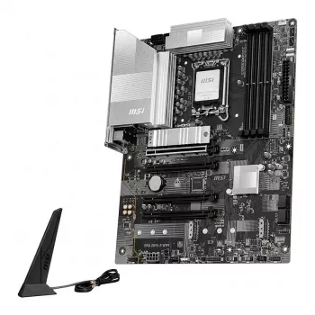 MSI PRO Z890-S WIFI6E pagrindinė plokštė – Intel Z890, LGA 1851, ATX, DDR5 iki 8800+ MT/s (OC), PCIe 5.0, M.2 Gen5, Wi-Fi 6E, 2.5G LAN