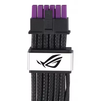 ASUS ROG Equalizer 12V-2x6 PCIe 5.1 / ATX 3.1 GPU Power Cable, 0,75 m, 16 AWG, Black (90YE00BN-B0QA00)