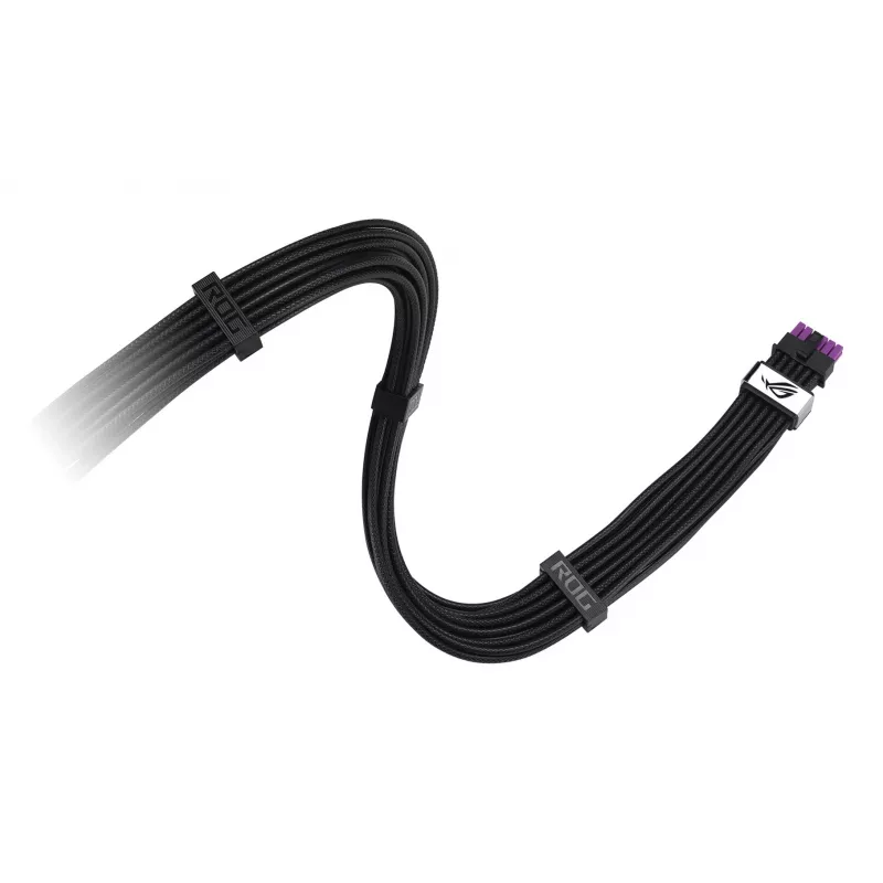 ASUS ROG Equalizer 12V-2x6 PCIe 5.1 / ATX 3.1 GPU Power Cable, 0,75 m, 16 AWG, Black (90YE00BN-B0QA00)