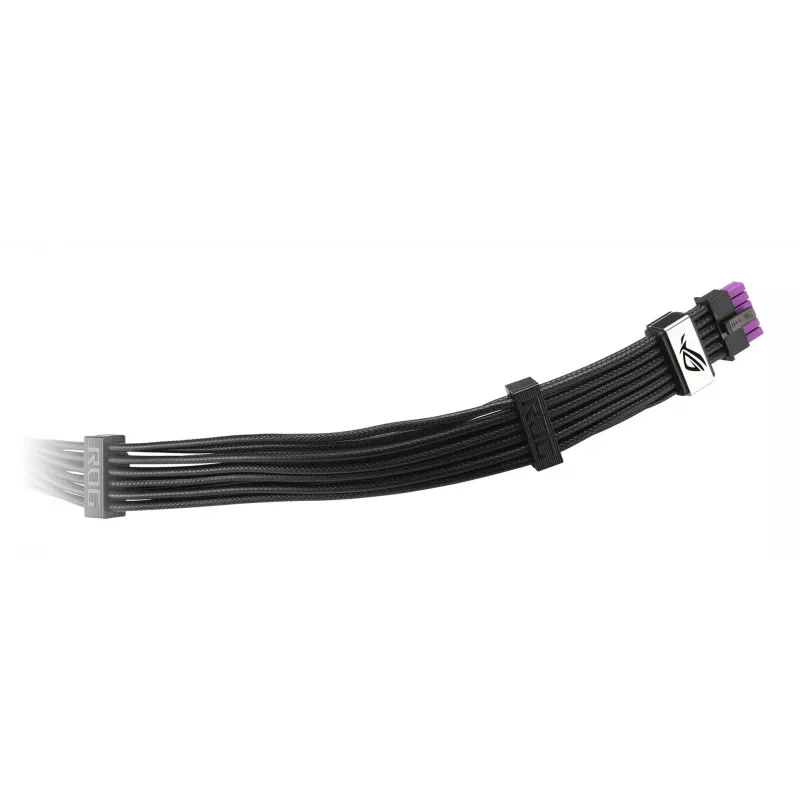 ASUS ROG Equalizer 12V-2x6 PCIe 5.1 / ATX 3.1 GPU Power Cable, 0,75 m, 16 AWG, Black (90YE00BN-B0QA00)