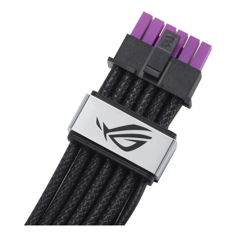 ASUS ROG Equalizer 12V-2x6 PCIe 5.1 / ATX 3.1 GPU Power Cable, 0,75 m, 16 AWG, Black (90YE00BN-B0QA00)