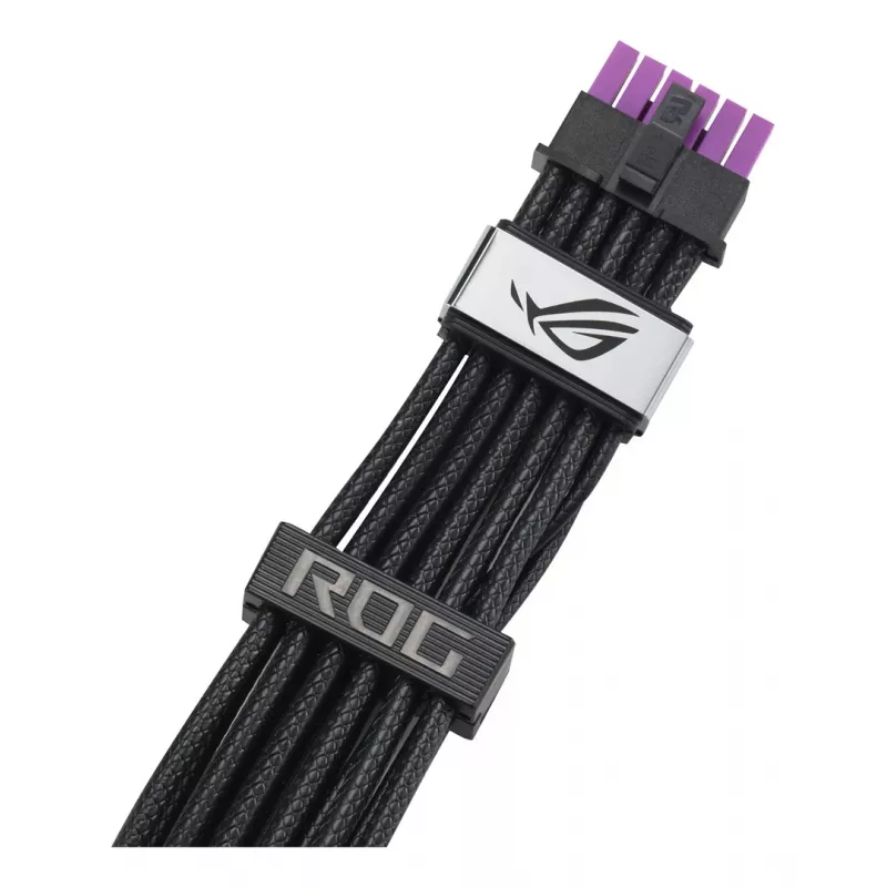 ASUS ROG Equalizer 12V-2x6 PCIe 5.1 / ATX 3.1 GPU Power Cable, 0,75 m, 16 AWG, Black (90YE00BN-B0QA00)