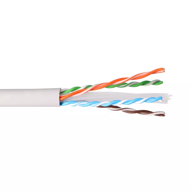 Extralink CAT6A U/UTP vidaus montažinis vytos poros kabelis 100 m EX.96655