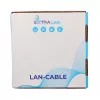 Extralink CAT6A U/UTP vidaus montažinis vytos poros kabelis 100 m EX.96655