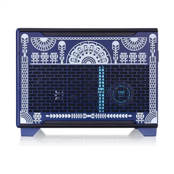 Thermaltake TR100 Koralie Edition Cobalt Blue Mini-ITX SFF korpusas - PCIe 4.0 riser, SFX PSU, 360mm GPU - CA-11A-00SPNN-AR