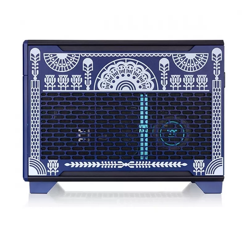 Thermaltake TR100 Koralie Edition Cobalt Blue Mini-ITX SFF korpusas - PCIe 4.0 riser, SFX PSU, 360mm GPU - CA-11A-00SPNN-AR