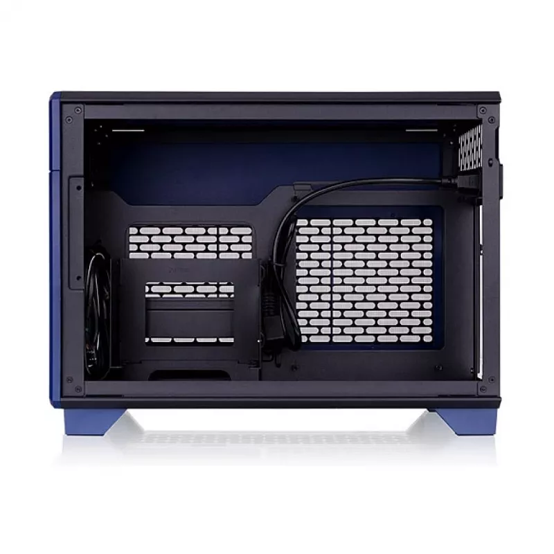 Thermaltake TR100 Koralie Edition Cobalt Blue Mini-ITX SFF korpusas - PCIe 4.0 riser, SFX PSU, 360mm GPU - CA-11A-00SPNN-AR