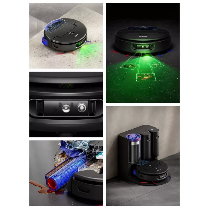 Dyson Spot+Scrub Ai šlapio ir sauso valymo robotas 586183-01 Juodas