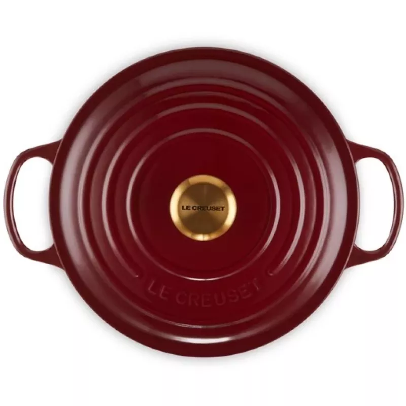 Le Creuset Signature Round Roaster 26cm 5.3L Enameled Cast Iron Rhône 21177269494441