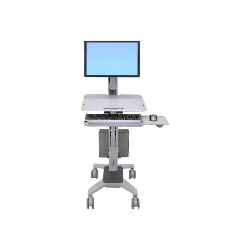 Ergotron WorkFit C-Mod Single LD Sit-Stand Workstation Cart 24-198-055 (iki 27 colių)