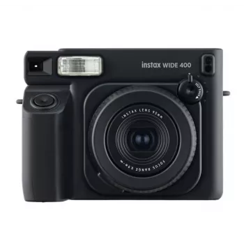 FUJIFILM instax WIDE 400 momentinė spausdinimo kamera – plataus formato 62×99 mm nuotraukos, įmontuota blykstė, juoda, 16975362