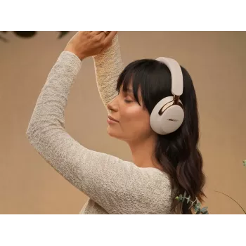 Bose QuietComfort Ultra Headphones 2nd Gen 890101-0500 – belaidės ausinės su ANC, erdviniu garsu, 24h baterija, Cream