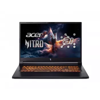 Acer Nitro V 17 AI ANV17-61 žaidimų nešiojamas kompiuteris, 17,3 inch QHD 165Hz, AMD Ryzen AI 7 350, 16GB DDR5, 1TB PCIe SSD, NVIDIA GeForce RTX 5060, Windows 11 Pro, Obsidian Black